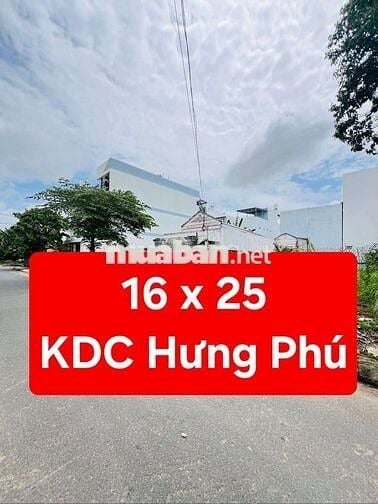 CẶP NỀN BIỆT THỰ - KDC HƯNG PHÚ 1