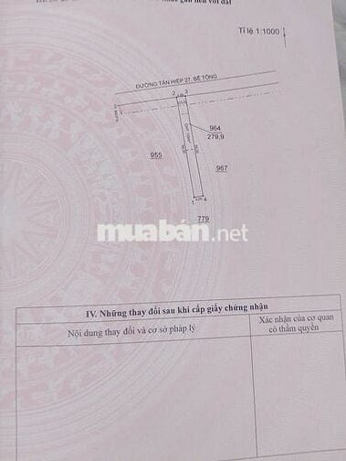 Khách Em Cần Sang Lô Đất 280m2 Ở Mặt Tiền Đường Bê Tông Giá Rẻ