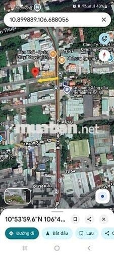 Bán đất 1/Bùi công trừng Thạnh xuân q12, 86,4m2 full thổ giá 3 tỷ 7