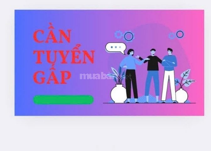 Tuyển nhân viên bán hàng tại các quận nội thành 