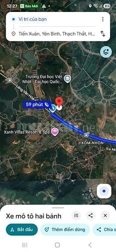 Gia đình cần bán gấp lô đất Tiến xuân, Láng hòa lạc