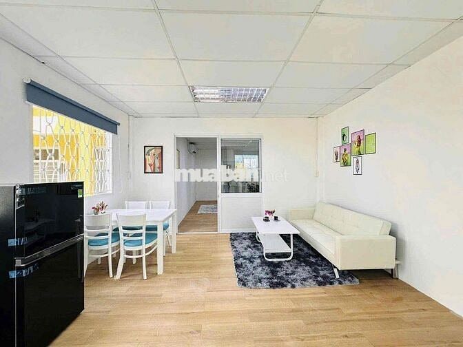 Căn Hộ 1PN 50m2 Sân Vườn Full Nội Thất ngay VX Dân Chủ_Toà Nhà Viettel