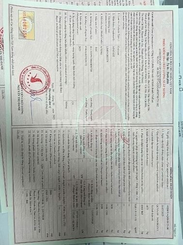 Thông báo tìm giấy tờ phiếu kiểm tra chất lượng xuất xưởng xe ô tô