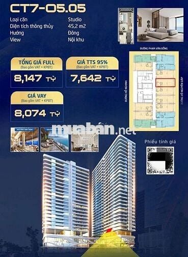 Rổ hàng VIP độc quyền căn hộ mặt biển Đà Nẵng sở hữu lâu dài