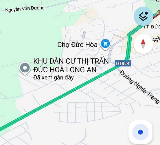 Bán đất thổ cư 5x20m, chợ Đức Hòa, Tỉnh lộ 824, chợ Đức Hòa, Long An