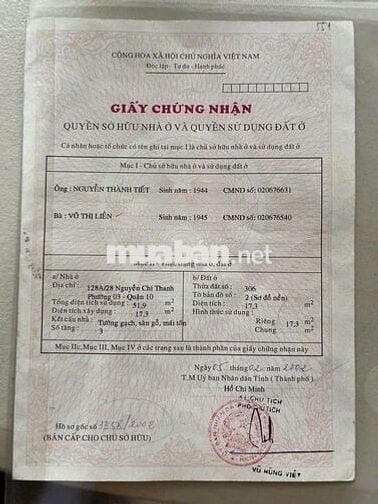 SIÊU HIẾM 128A/ NGUYỄN CHÍ THANH Q10, NHÀ 3 TẦNG, GIÁ CHỈ 3.2 TỶ