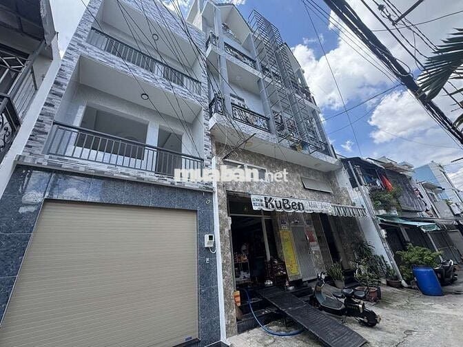 Dt 60m2 - 3 Tầng BTCT - Đường Xe Hơi - (4×15m2) - 4PN - Chỉ : 6,35 Tỏi