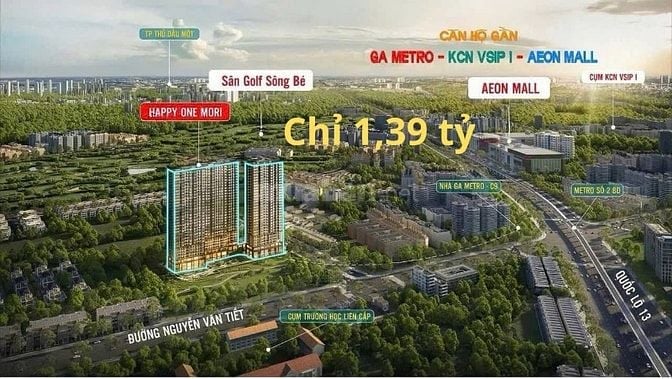 Chỉ 200 triệu sở hữu ngay căn hộ view sân golf.