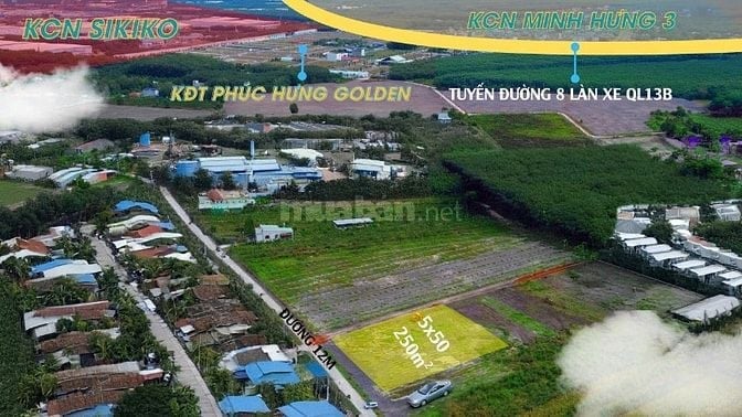 đất chơn thành giá tốt, hổ trợ vay ngân  hàng