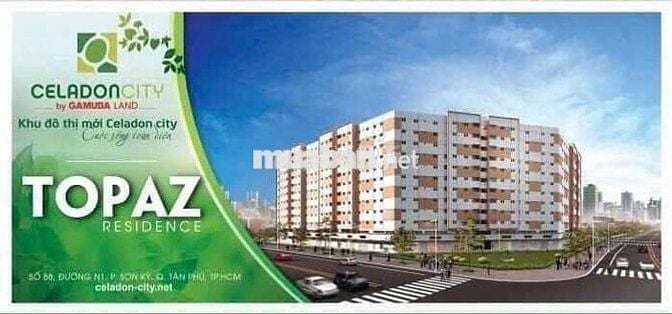 Bán căn hộ 2pn 1wc DT 50m2 khu Celadon city