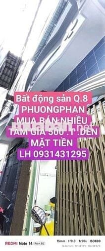 BĐS .Q.8  . Phuongphan . . SỔ HỒNG RIÊNG