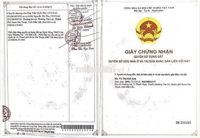 Bán 4 lô đất thổ cư hẻm 442 Ymon, phường Buôn ma thuột