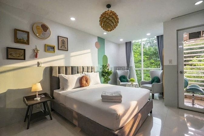 Cho Thuê Căn hộ 1PN Ban Công – Full Nội Thất Cao Cấp – Máy Giặt Riêng 