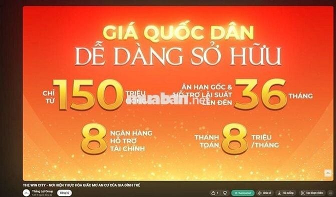 150tr nhận nhà, tặng nội thất An Cường,ân hạn gốc lãi 36 tháng,CK13,5%