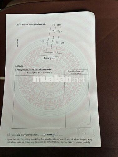 10x23 có thổ cư. Gần nhựa. Gần KCN. 686TR