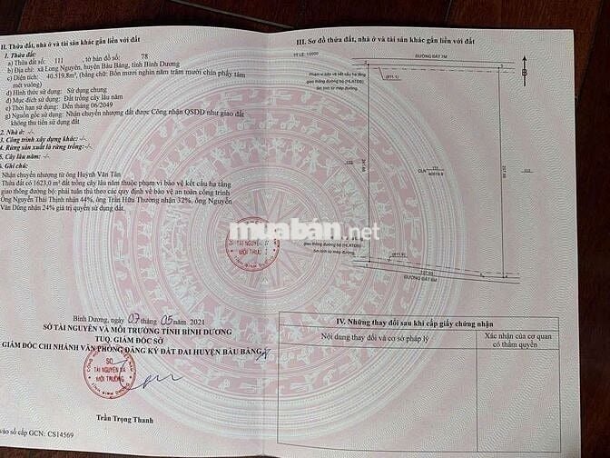 Bán đất 2 mặt tiền 40519m² ( mặt tiền 162m) giá rẻ nhất khu vực