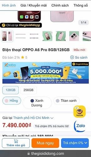 OPPO A6 Pro 128gb chính hãng mới ra mắt