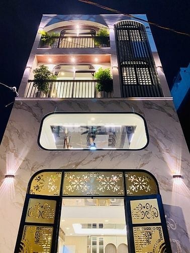 Nhà 5,2 x 8 đúc 1 trệt 1 lững 2 lầu hẻm 5m Dương Quảng hàm p6 gòvấp 