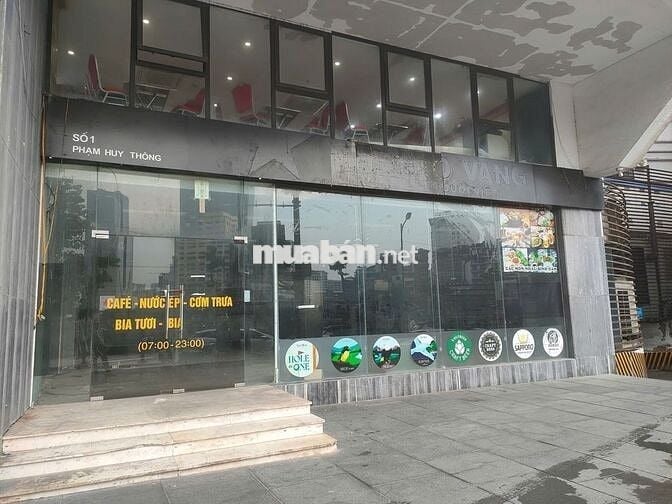 Cho thuê mặt bằng ngang 12m chung cư văn phòng Ngọc Khánh Plaza