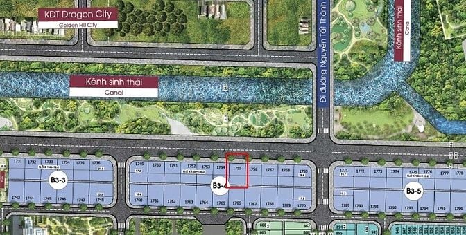 CẦN BÁN LÔ BT 300M ĐƯỜNG 15M VIEW KÊNH SINH THÁI