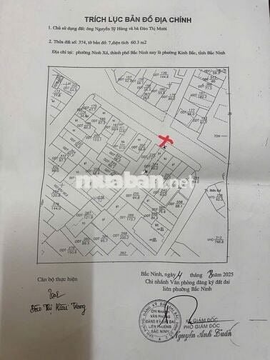 Bán 105m2 đất và nhà đang kd phường Kinh Bắc Bắc Ninh