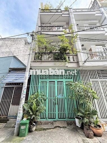 NHÀ 4 TẦNG, DT (4X13)M2, HẺM XE HƠI 7M, HƯƠNG LỘ 2, 6,07 TỶ CÒN TL