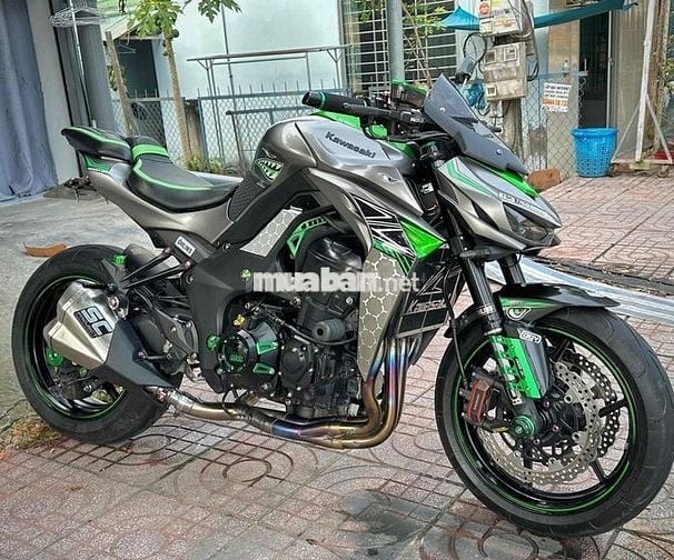 Kawasaki Z1000 Đen Xanh lá 2016 bao zin chính chủ