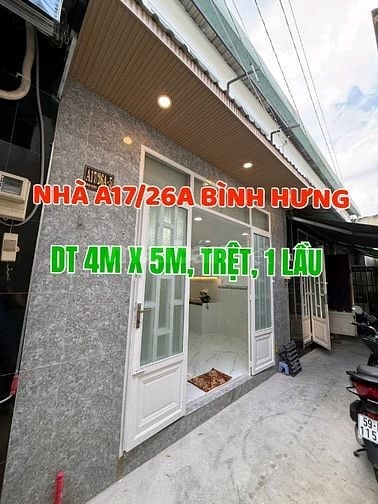 Nhà mới đẹp, Trệt, 1lầu, Hẻm Chùa Viên Minh, raNguyễn V Linh Bình Hưng
