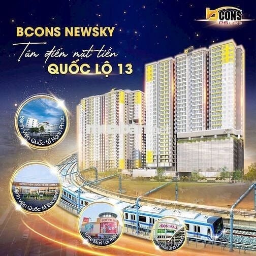 CĐT mở bán Bcons NewSky mặt tiền QL13, thanh toán nhẹ chỉ 5%