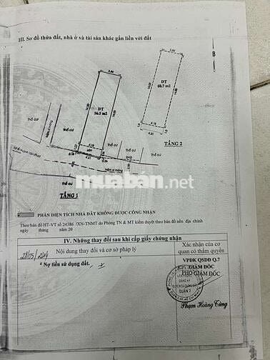 Quận 7 gần kcx, cầu Tân Thuận, Quận 1, 3pn, hơn 60m2, 6.x tỷ