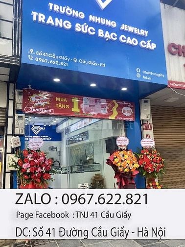 Cửa hàng trang sức bạc TNJ 41 Cầu Giấy