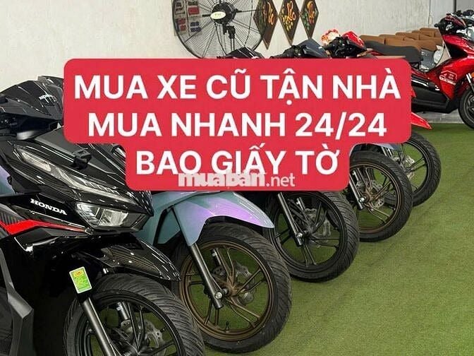 THU XE MÁY CŨ BAO NHANH LO GIẤY TỜ