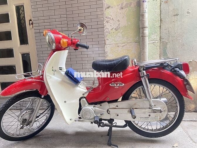 Xe máy Cub Bosscity 50cc Đỏ Trắng