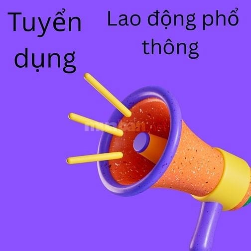CẦN TUYỂN GẤP 3 NHÂN VIÊN LAO ĐỘNG PHỔ THÔNG TẠI QUẬN 12