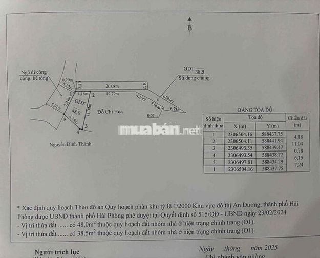 Đất 50m2 ngang 6m HXH Chiến Thắng, Đặng Cương chỉ 1 tỷ đồng