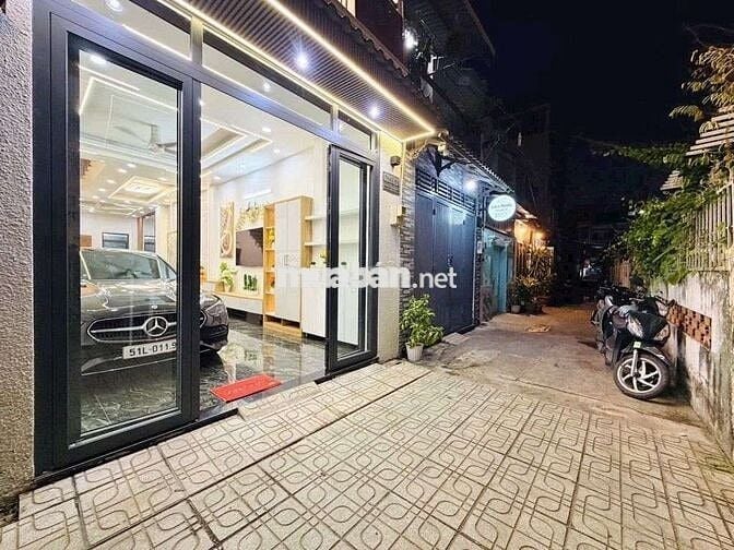 BÁN NHÀ QUANG TRUNG GÒ VẤP  4 TẦNG FULL NỘI THẤT Ô TÔ NGỦ TRONG NHÀ