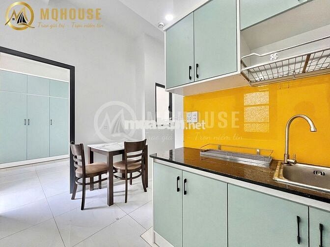 CHIẾC PHÒNG TONE XANH PASTEL🌸BANCOL_FULL NỘI THẤT✅PHAN VĂN TRỊ_GẦN VLU