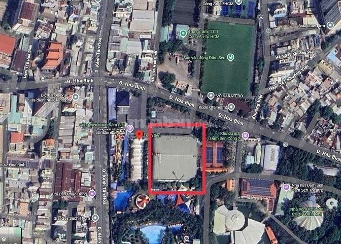 Cho thuê MB 8000m2 ngay Đầm Sen, mặt tiền đường Hòa Bình, Quận 11