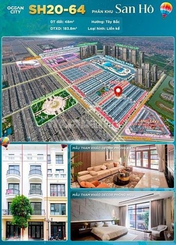 Bán căn San Hô 20 - 64 vinhomes ocean park 2, Văn Giang, Hưng Yên