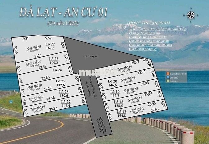 🌟 BÁN LÔ ĐẤT ĐỨC TRỌNG – CÁCH QL20 CHỈ VÀI BƯỚC 🌟