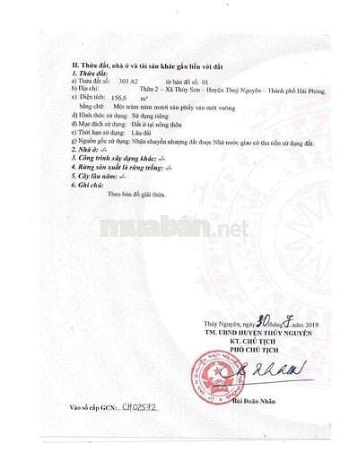 Đất 156m2 ngang 10m Mặt tiền đường Mương Nước, Thuỷ Sơn 18,8 tỷ đồng