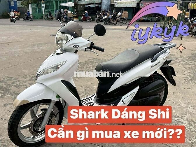 [MUA XE NÀY ĐU TẾT] 👉SYM Shark màu Trắng DÁNG SHi🥦
