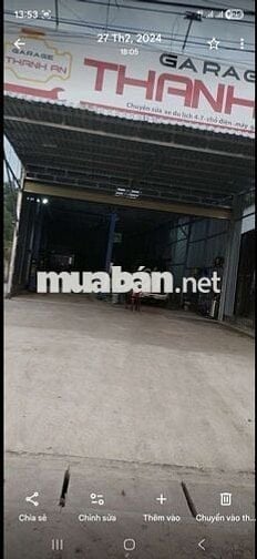 Mặt bằng kinh doanh 400m2, thanh an, dầu tiếng,bình dương,có nhà xưởng