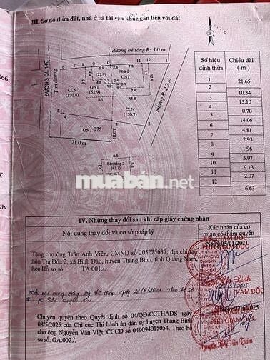 Nhà 2 mặt tiền Q.Lộ 14E gần biển Bình Minh