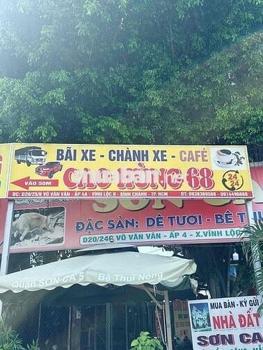 Bãi xe CAO HÙNG 68 trông giữ xe 24/7 và cho thuê KHO