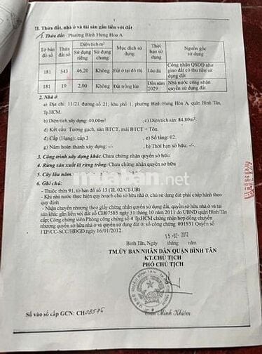 Nhà HXH 1trệt 1 lầu Bình Hưng Hoà A  Bình Tân