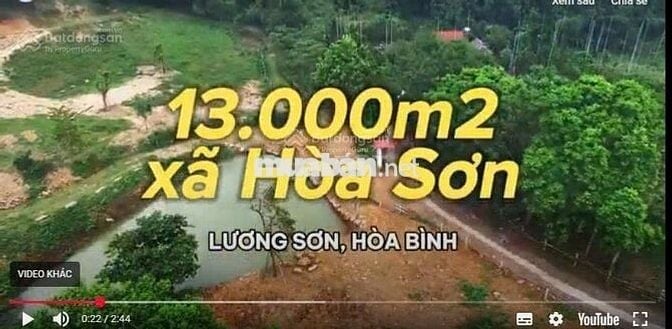 CHÍNH CHỦ Bán đất nghỉ dưỡng Lương Sơn, Hòa Bình