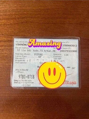 Xe Future Neo Biển số Xanh giá 22tr