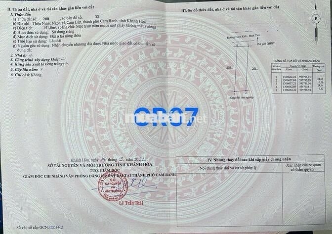 Đất Cam Ranh: Tựa núi hướng biển! Chỉ với 600 triệu-full thổ cư