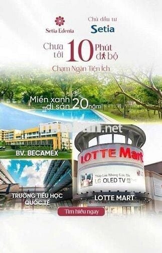 Chào Bán Căn hộ Cao Cấp SETIA EDENIA Khu Đông HCM (Thuận An)